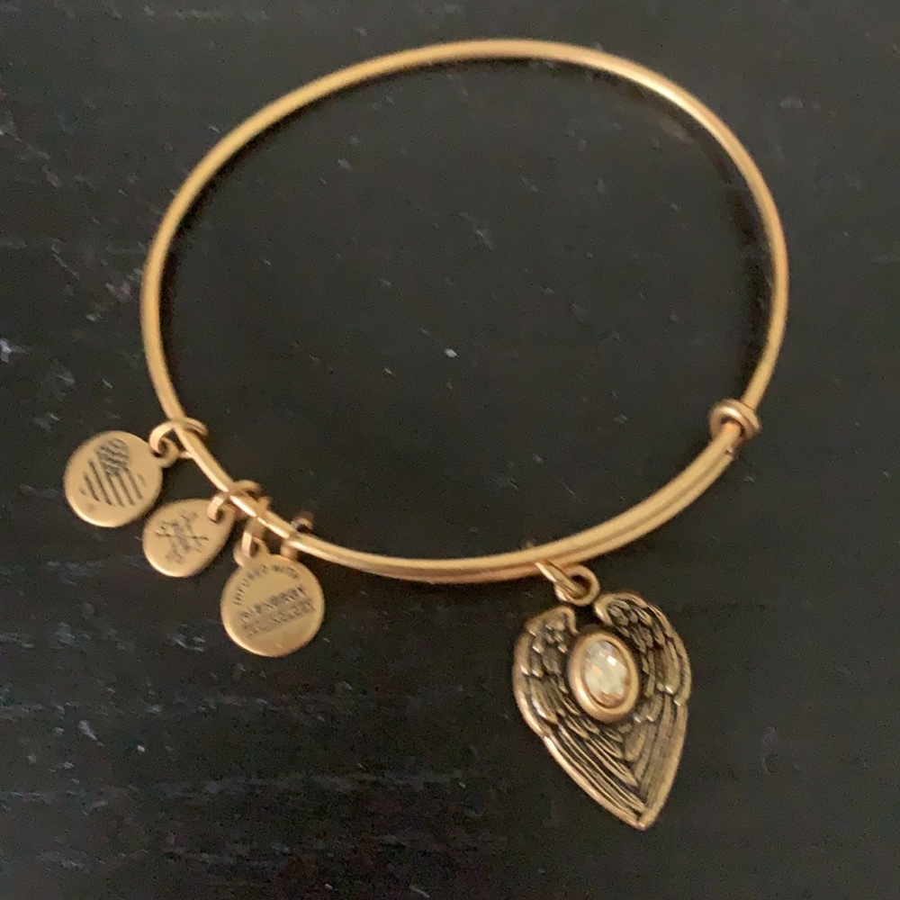 Alex and‎ Ani gold tone Guardian Angel bracelet